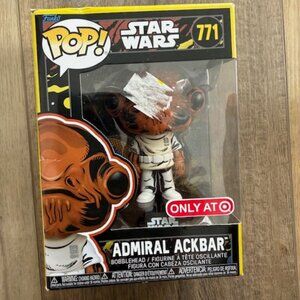 NEW Funko Pop Star Wars #771- ADMIRAL ACKBAR Bobblehead